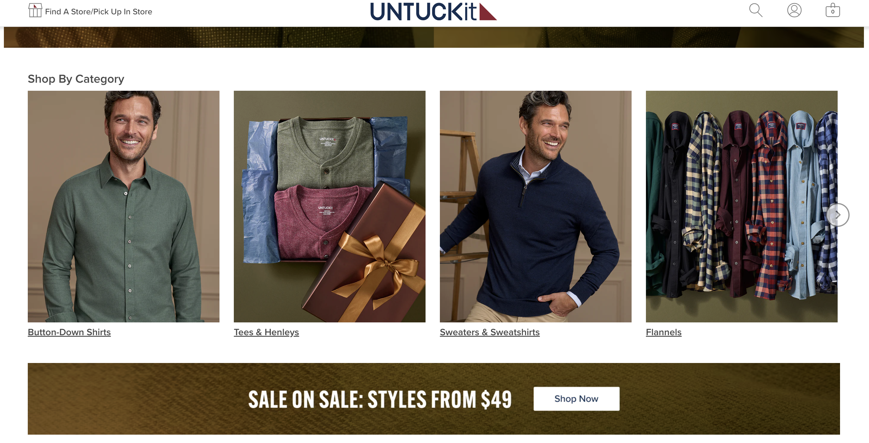 big men's clothing store